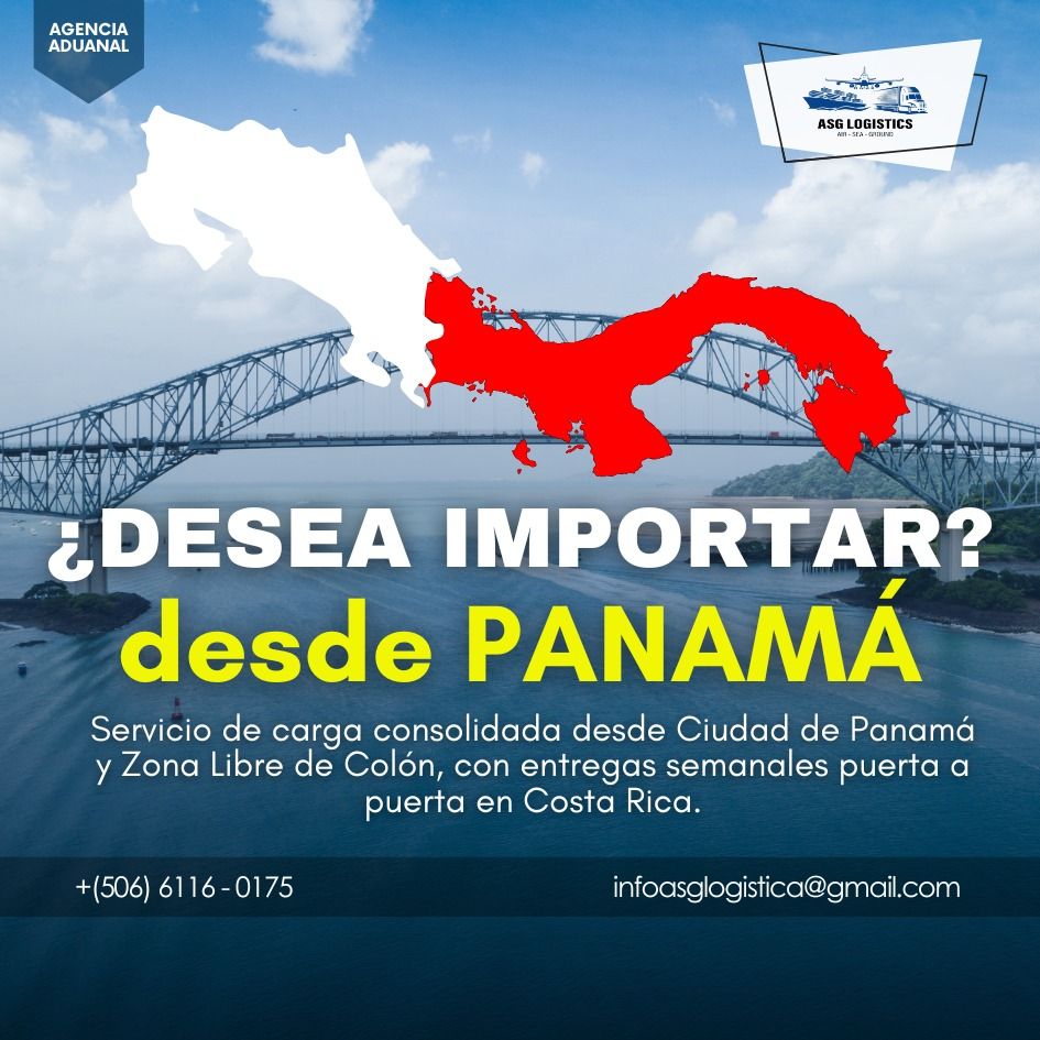 Mapa de Costa Rica y Panamá